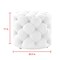 Marianna Linen/Velvet Tufted Allover Upholstered Round Ottoman, 1 Piece